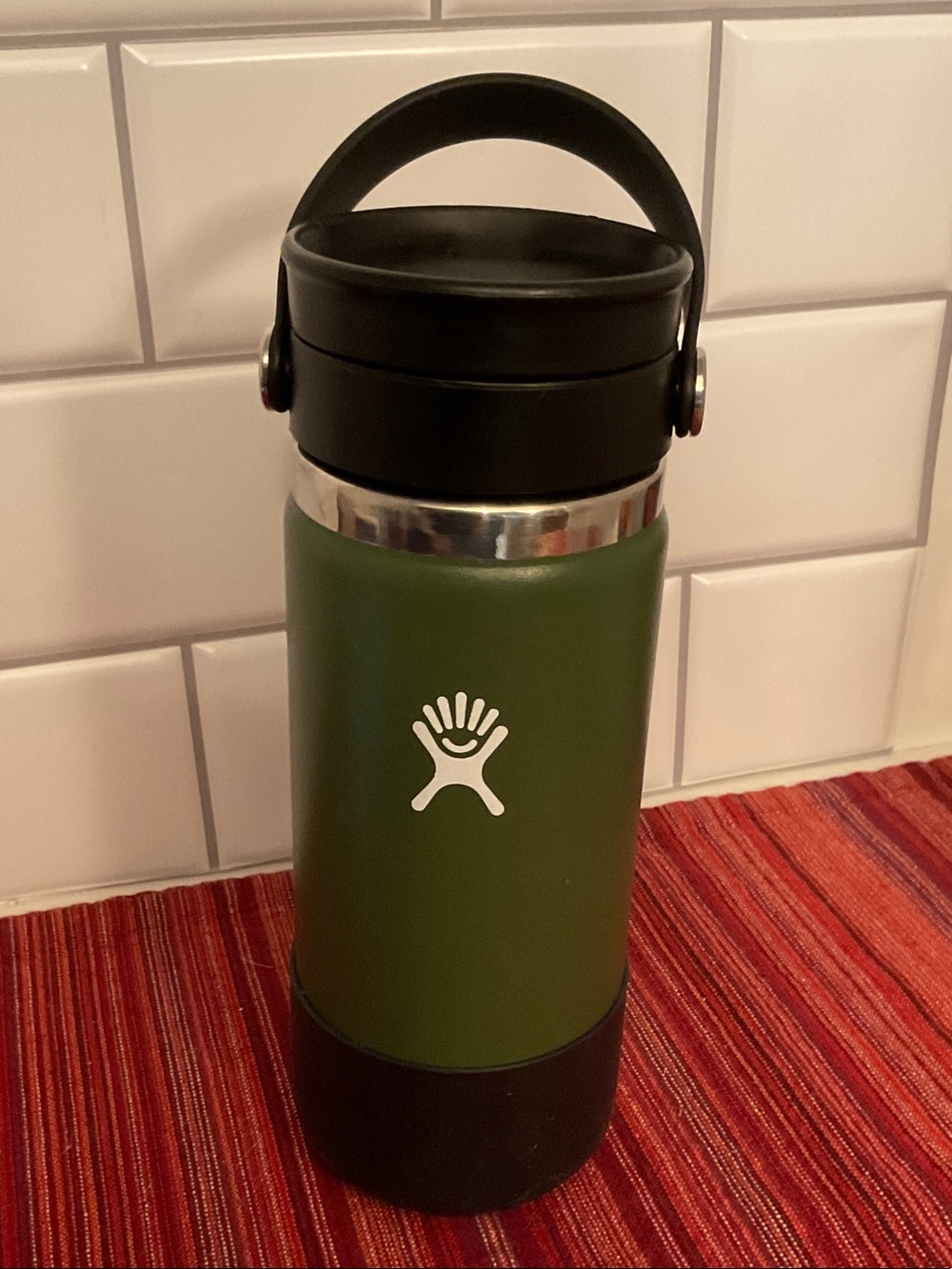 Hydro Flask Green Coffee SS Bottle Flex Sip Lid 16 Oz 473 mL *INCLUDES BOOT*